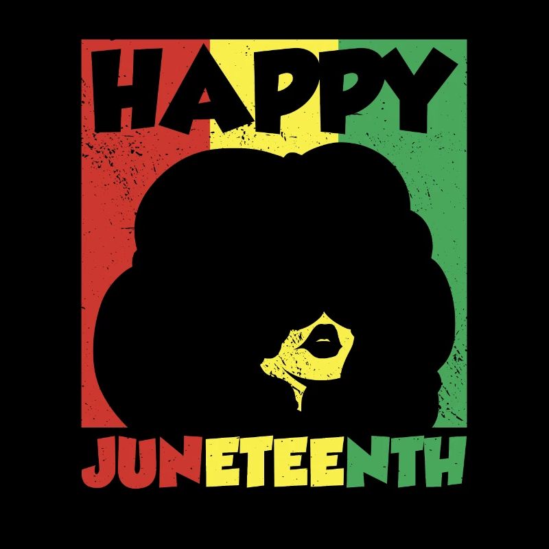 Joyeux Juneteenth 1865 Afro-Américain noir