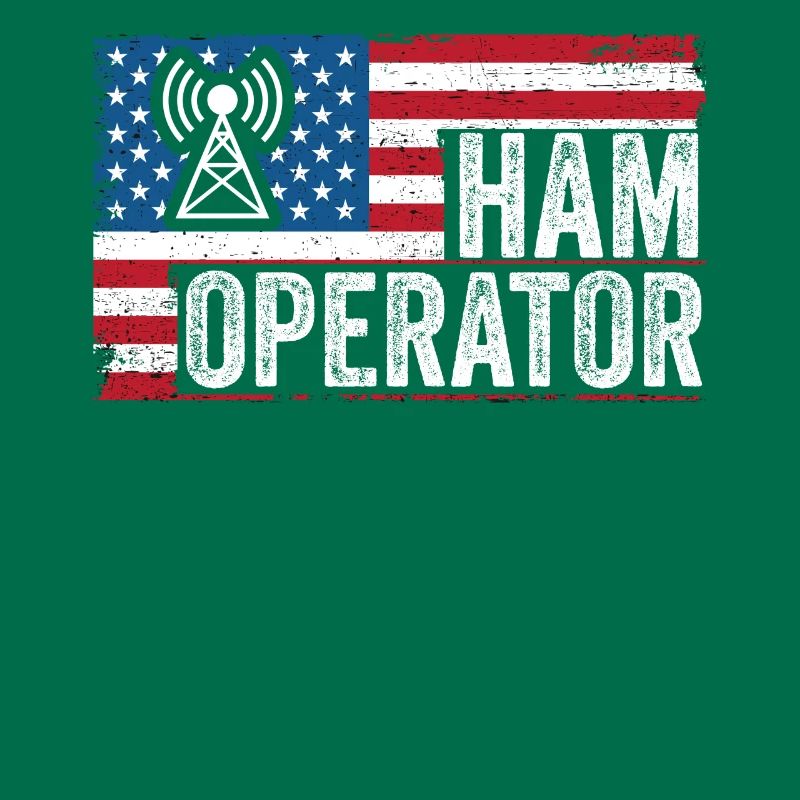 Ham Operator US Flag