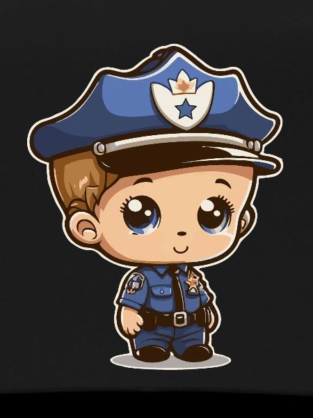Young policeman