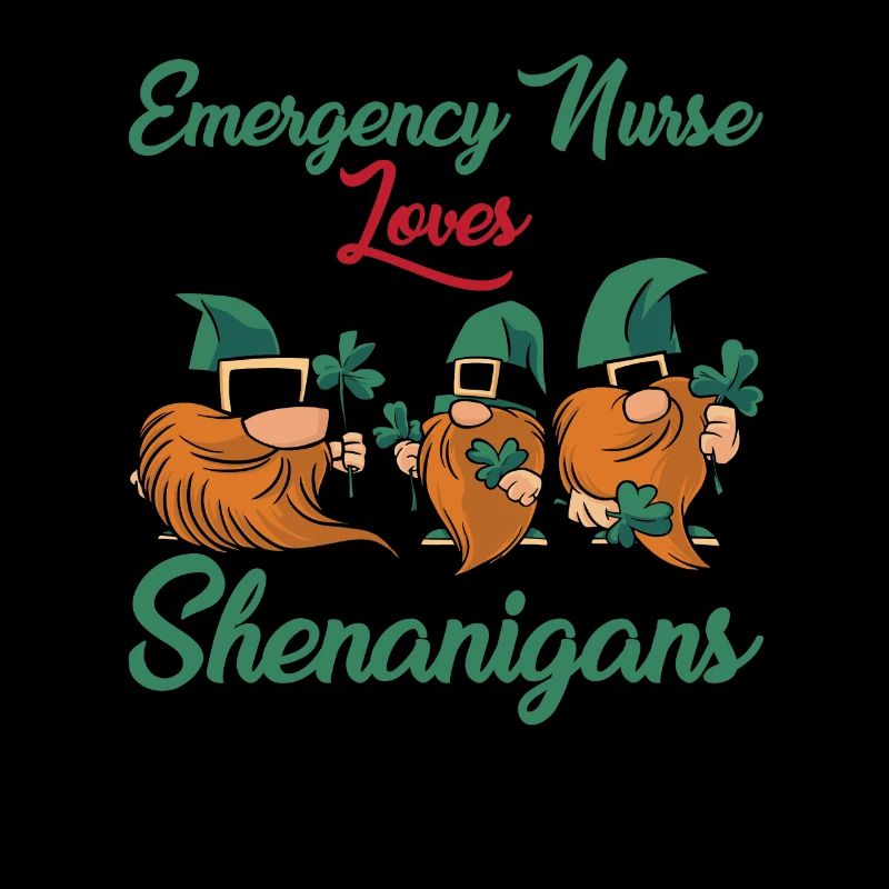 Notfallkrankenschwester St. Patrick's Day