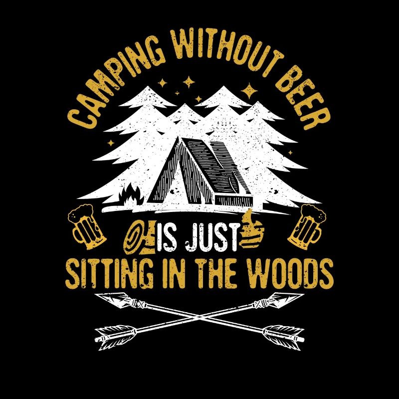 Camper sans bière, c’est juste assis dans la forêt à l’extérieur