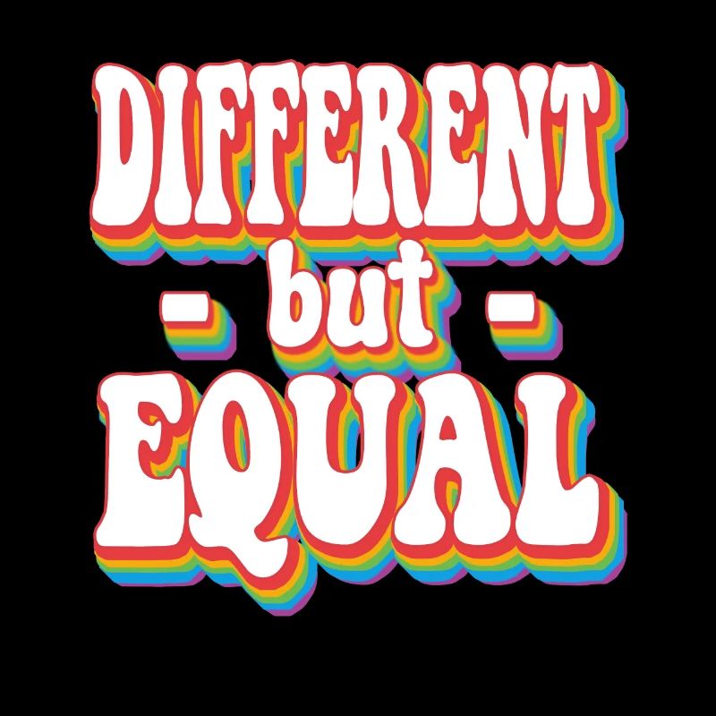 Different But Equal - Pride Rainbow LGBTQ+