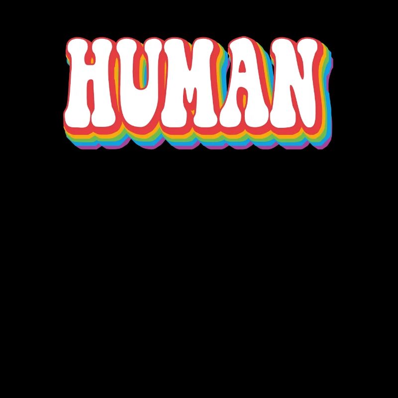 Support Pride Rainbow LGBTQ+ - Human