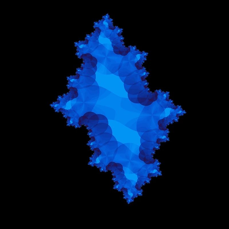 fraktal blau