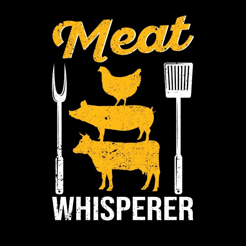 Meat Whisperer Drôle de BBQ Chef Griller Boucher
