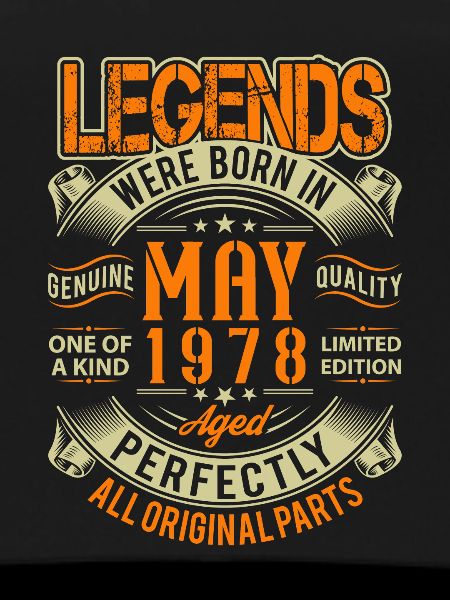 1978 May Birthday Legend