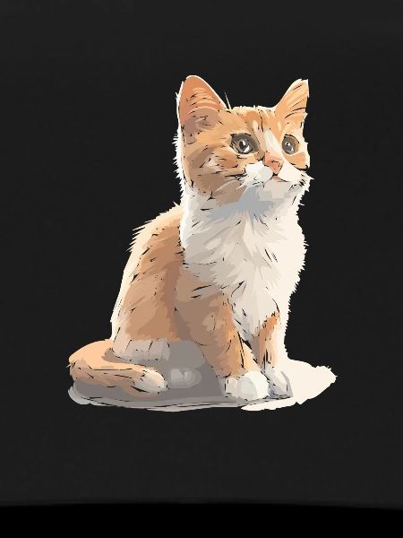 Dessin de chat mignon