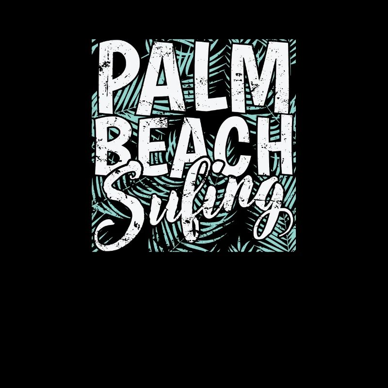 Palm Beach Surfing Tree Holiday Environment