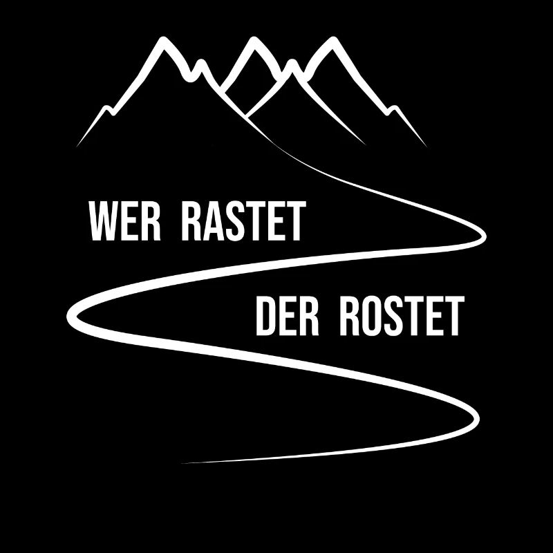 Wer rastet der rostet - Berge Wanderweg Skispur