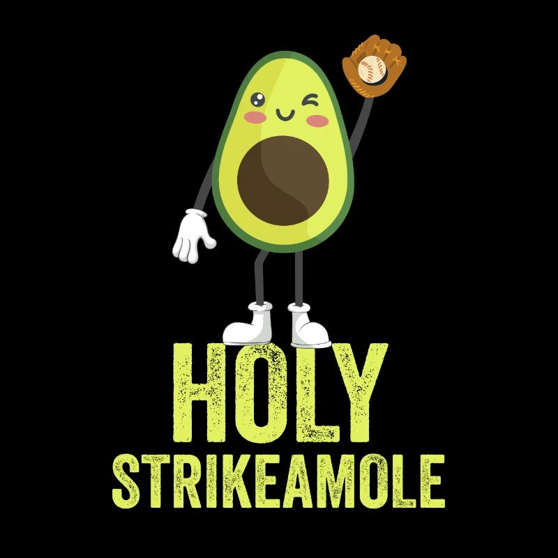 Heilige Strikeamole Baseball Softball Avocado