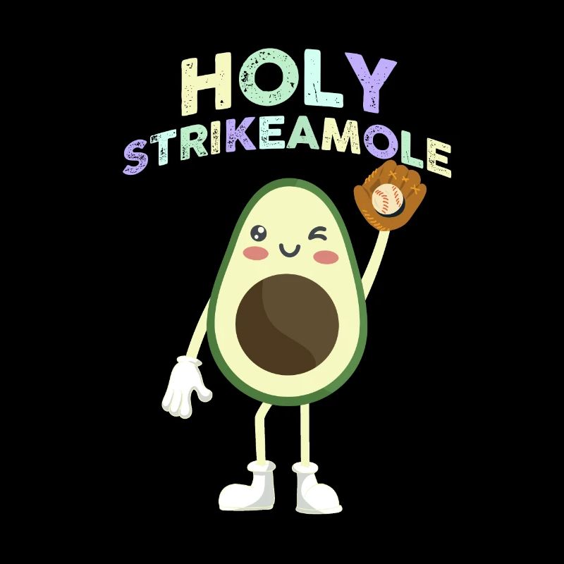 Heilige Strikeamole Baseball Softball Avocado