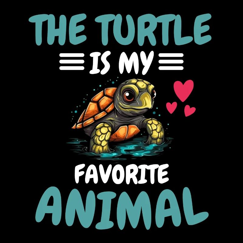 Lieblingstier Meerestier Geschenk Schildkröte