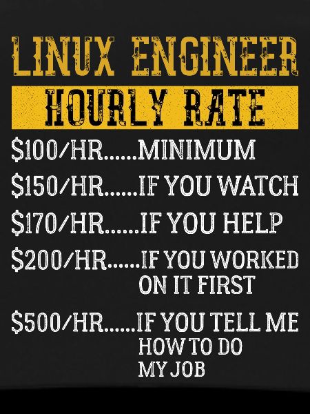 Linux Engineer Stundensatz Mechaniker Arbeitsrate