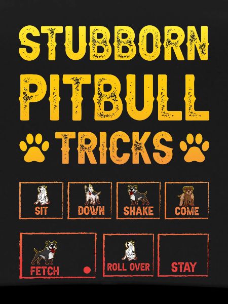 Stubborn pitbull tricks