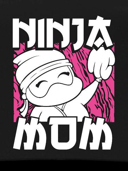 Cute ninja mom