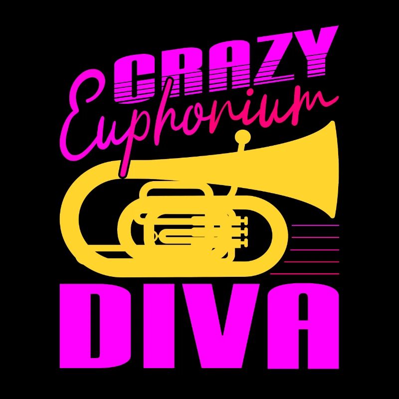 Crazy Euphorium Diva Baryton Cadeaux de joueur de baryton