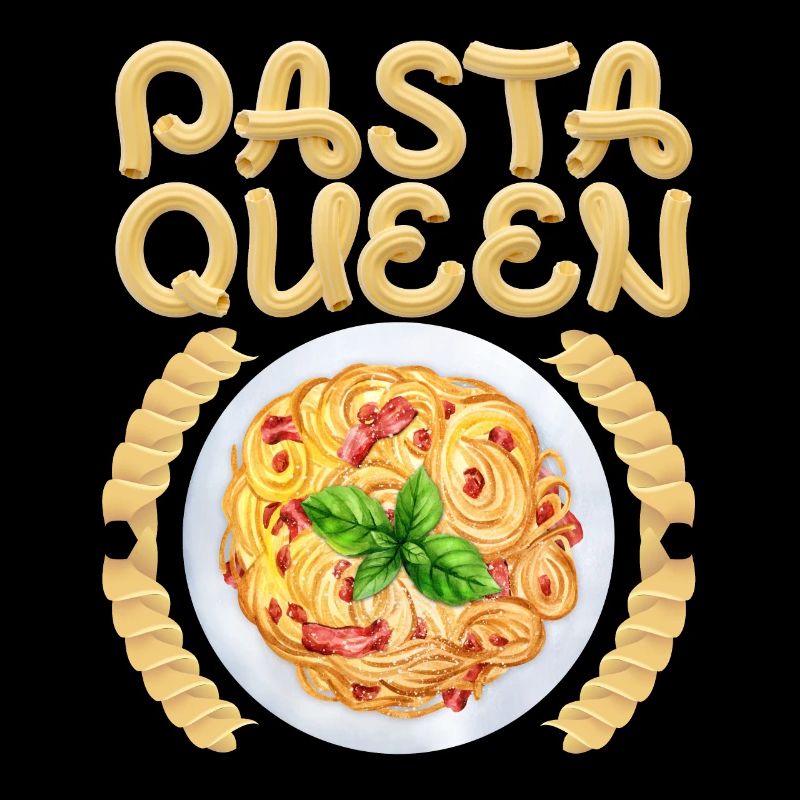 Nudeln, Spaghetti-Nudeln hausgemachte Pasta Spruch