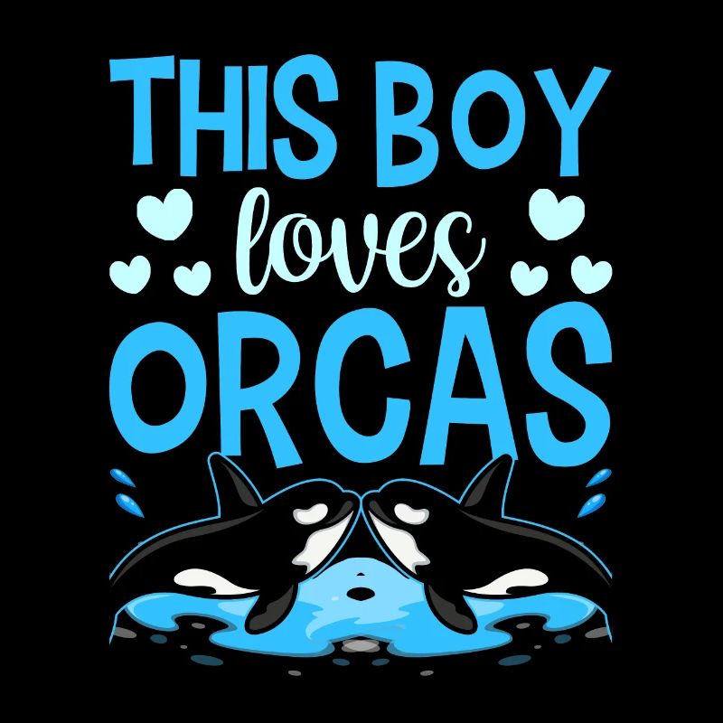 Ce garçon aime les orques de la mer protéger les baleines
