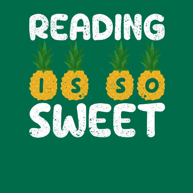 Reading is so cute book lover pineapple reader teacher