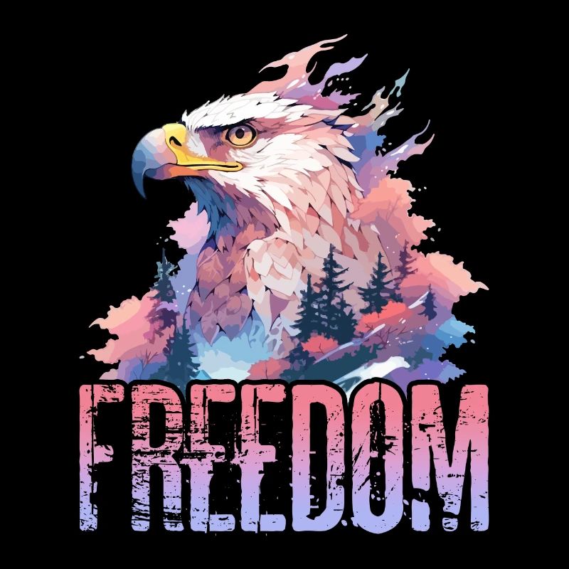 Eagle Freedom Eagle Head Nature Wilderness Trees Montagnes