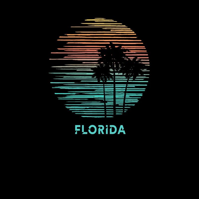 Florida Cool Souvenir Vacation Artistic