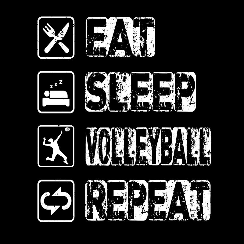Manger dormir Volleyball Répéter