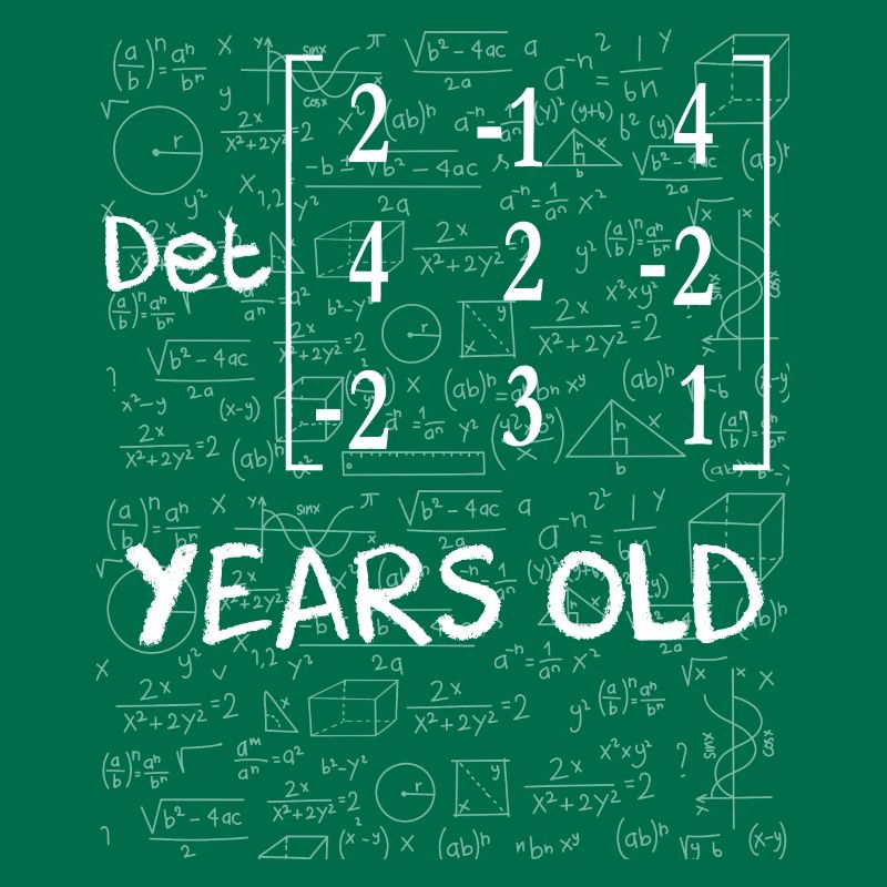 80th birthday 80 years matrix determinant