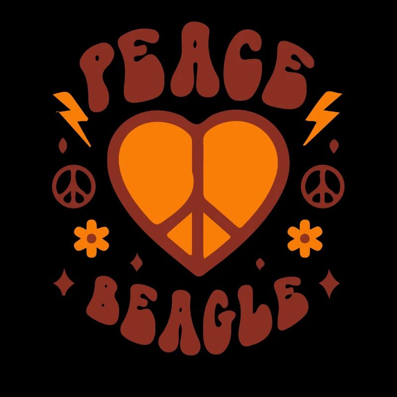 Paix amour beagle