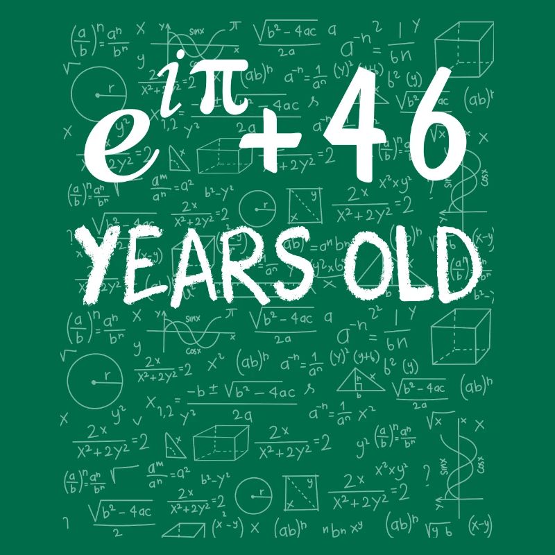 45th birthday 45 years Euler Identity math gift