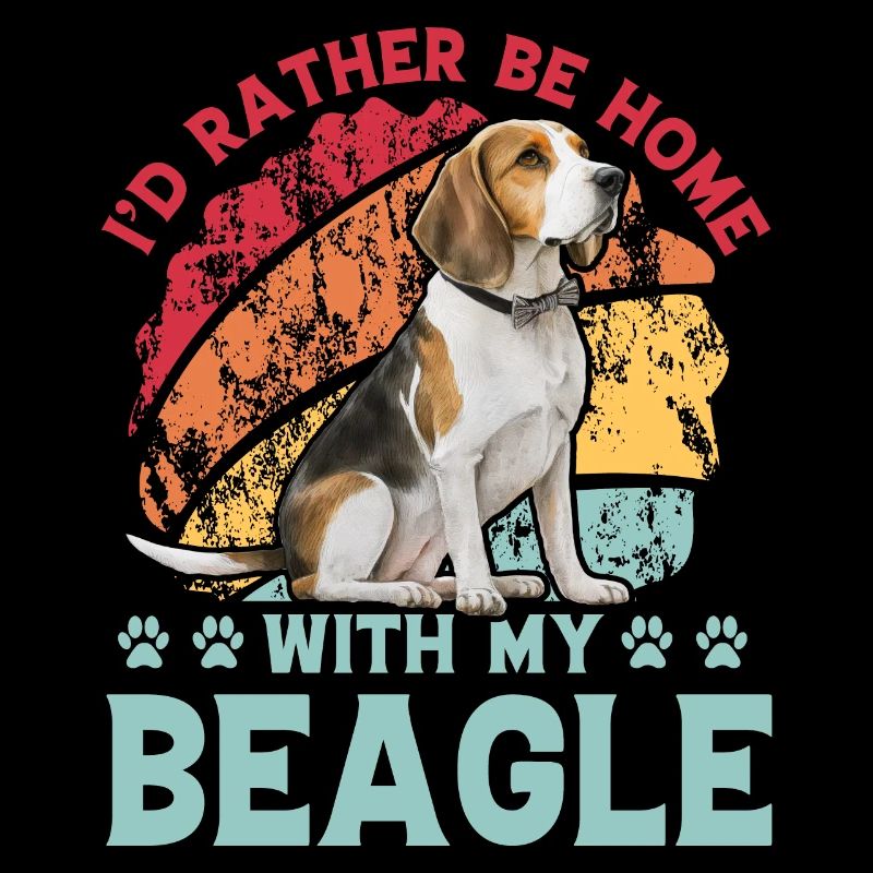 Je préfère être à la maison avec mon Beagle