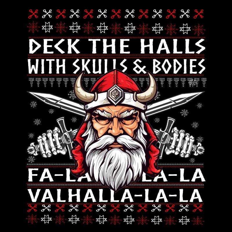 Fun viking noël santa valhalla deck les salles