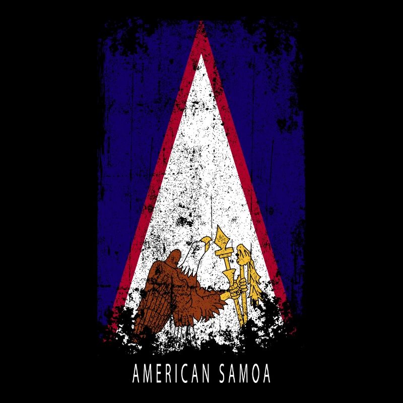 Souvenir avec le drapeau des Samoa américaines