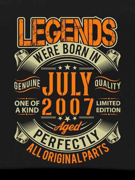 2007 July Birthday Legend
