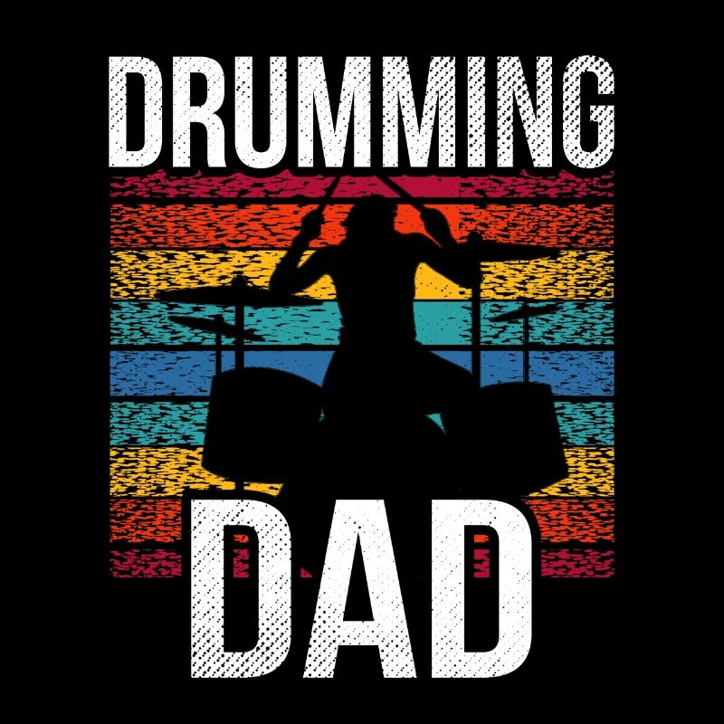 Drummer Father Drumming Drums