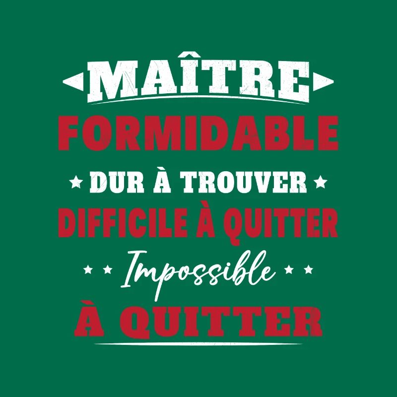 Maître formidable idée cadeau maître d'école