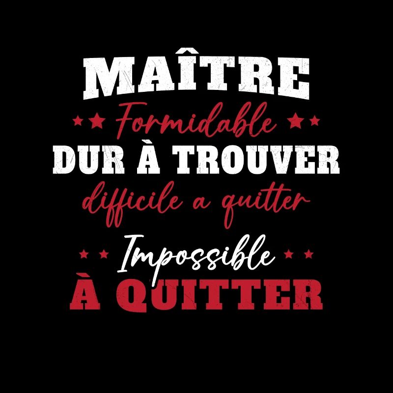 Maître formidable idée cadeau maître d'école