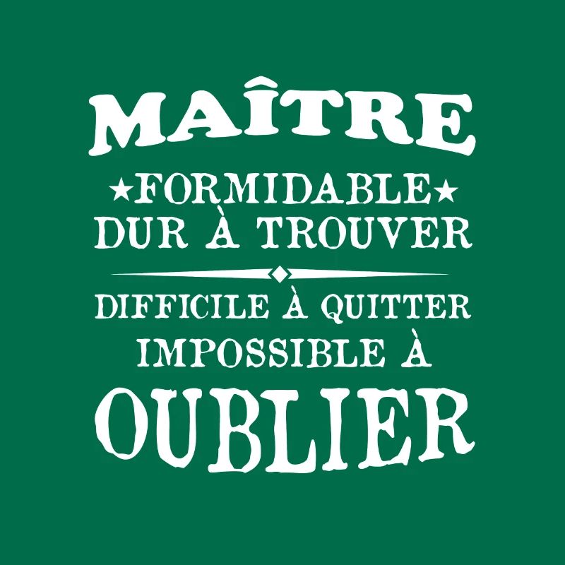 Maître formidable idée cadeau maître d'école