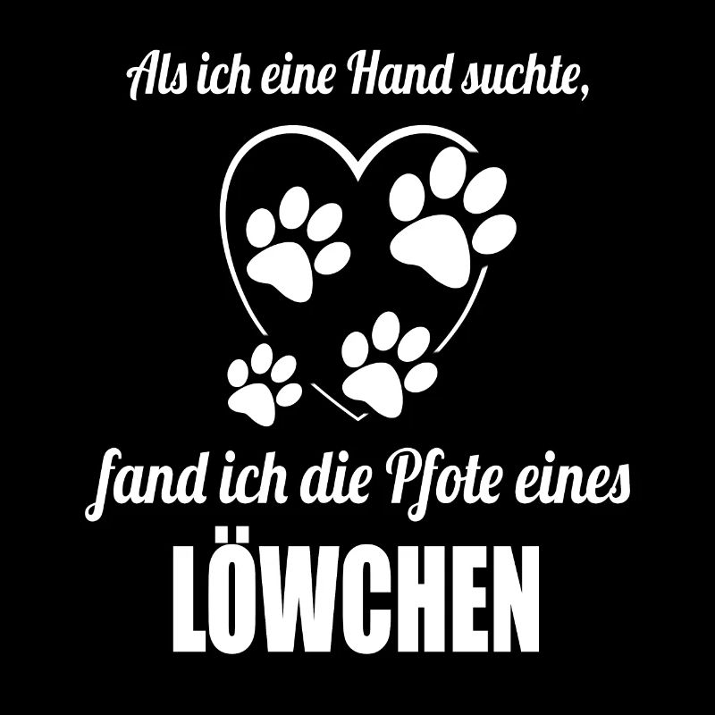 Hand & Pfote - Spruch - Löwchen