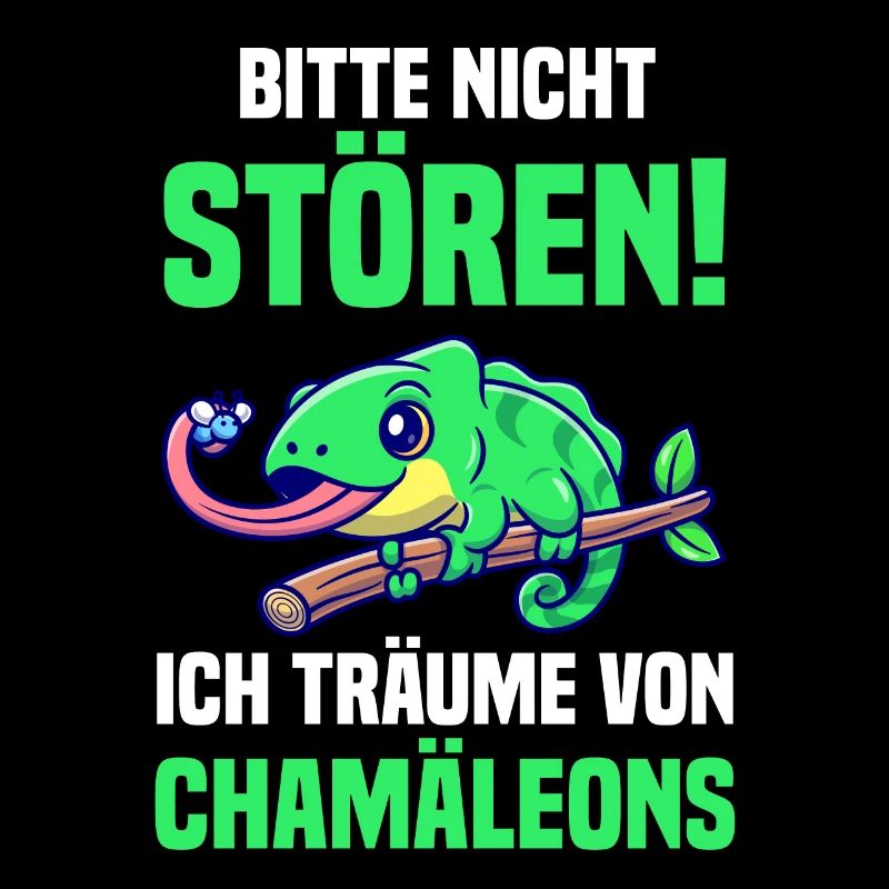 Bitte nicht stören ich träume von Chamäleons