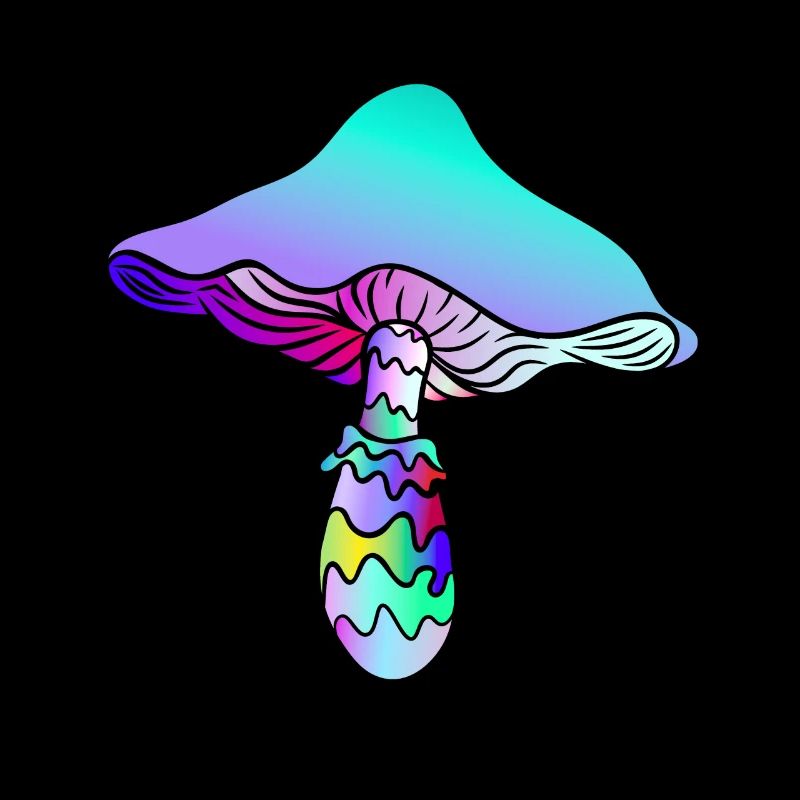Psychedelic Mushroom - Rainbow Mushroom