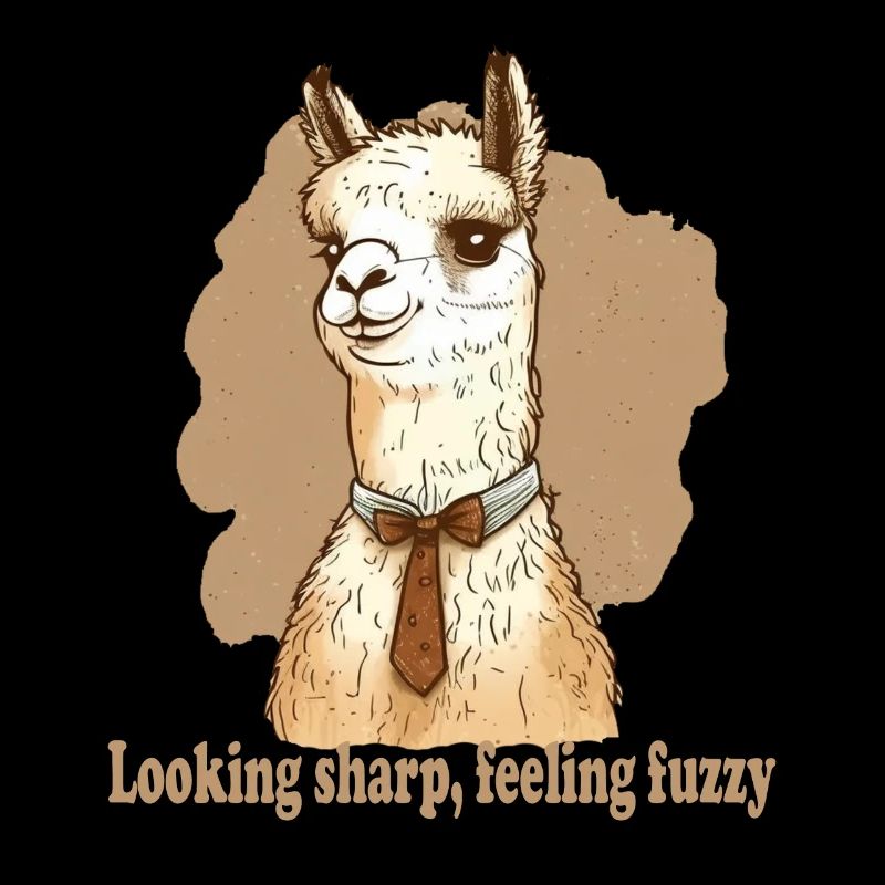 Looking sharp feeling fuzzy Lama
