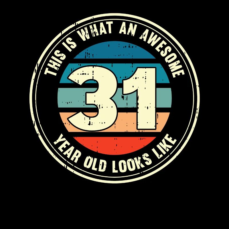 31. Geburtstag so sieht man mit 31 Retro Geschenk