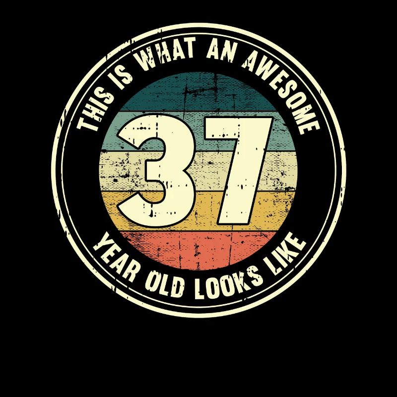 37. Geburtstag so sieht man mit 37 Retro Geschenk