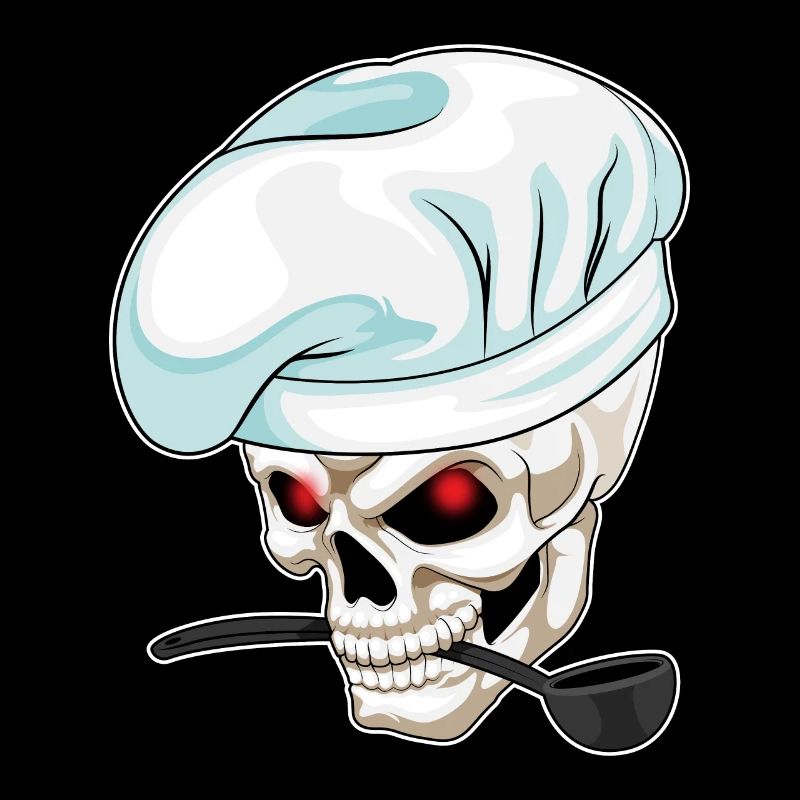 Skull Cook Cooking Spoon