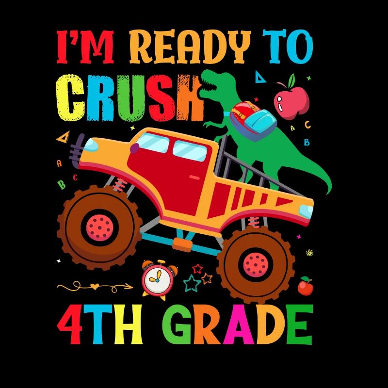 I m ready to crush 4th grade, school 4th grade