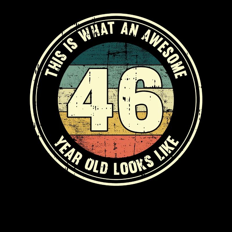 46. Geburtstag so sieht man mit 46 Retro Geschenk