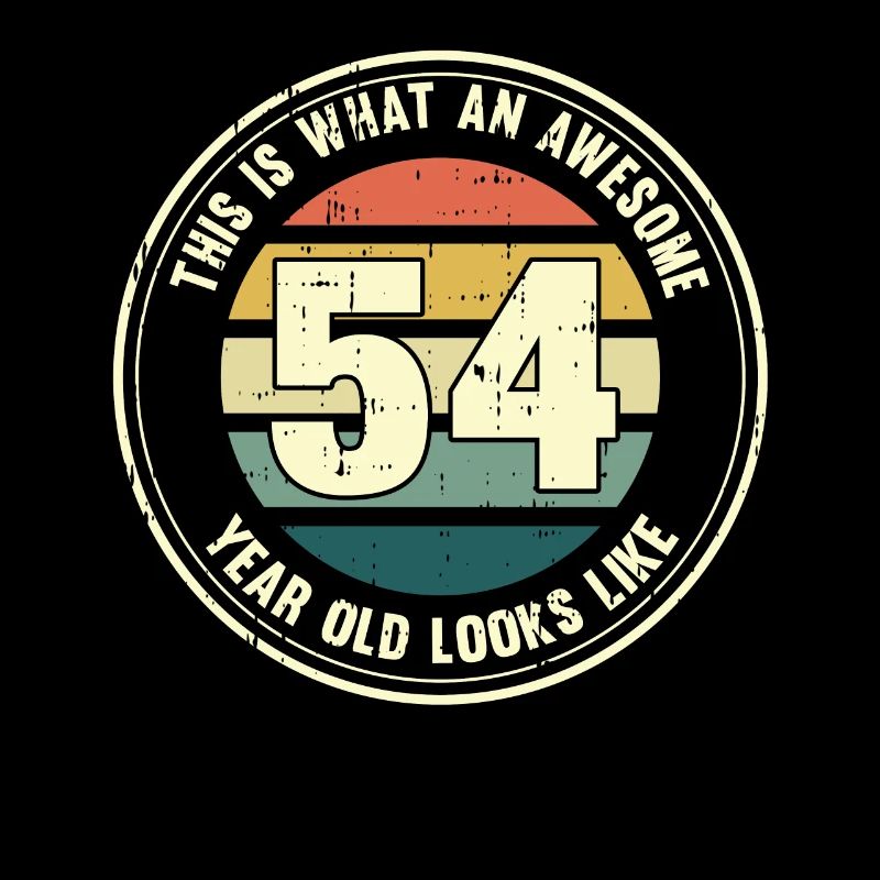 54. Geburtstag so sieht man mit 54 Retro Geschenk