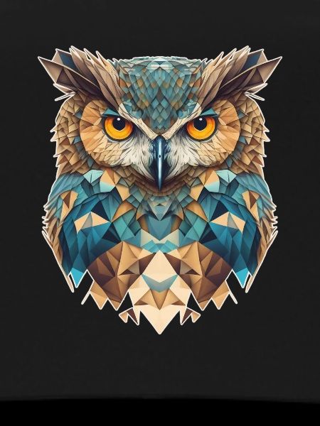 Owl head geometric