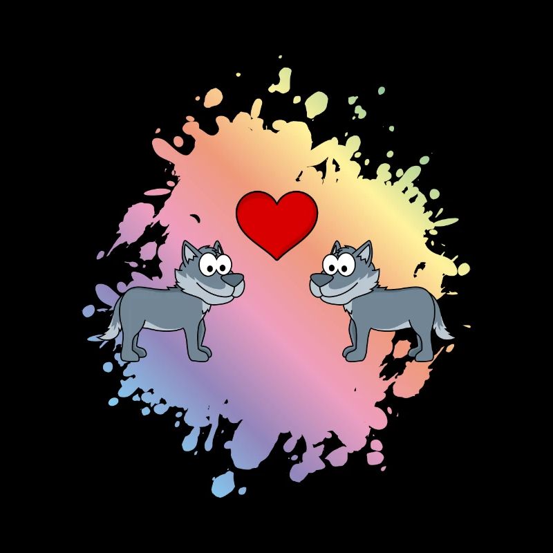 Wolf Comic Couple Love