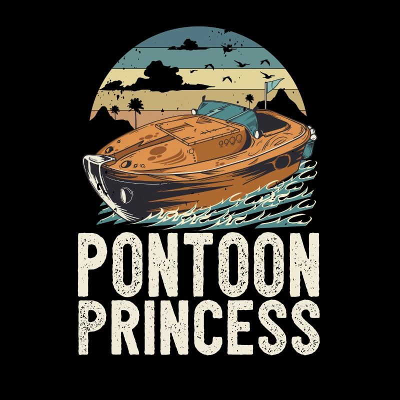 Pontoon Princess Motorboating Queen Pontooning